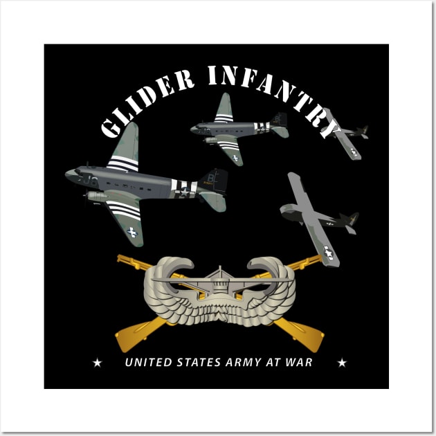 Glider Infantry w Towed Glider w  Infantry Glider Badge Wall Art by twix123844